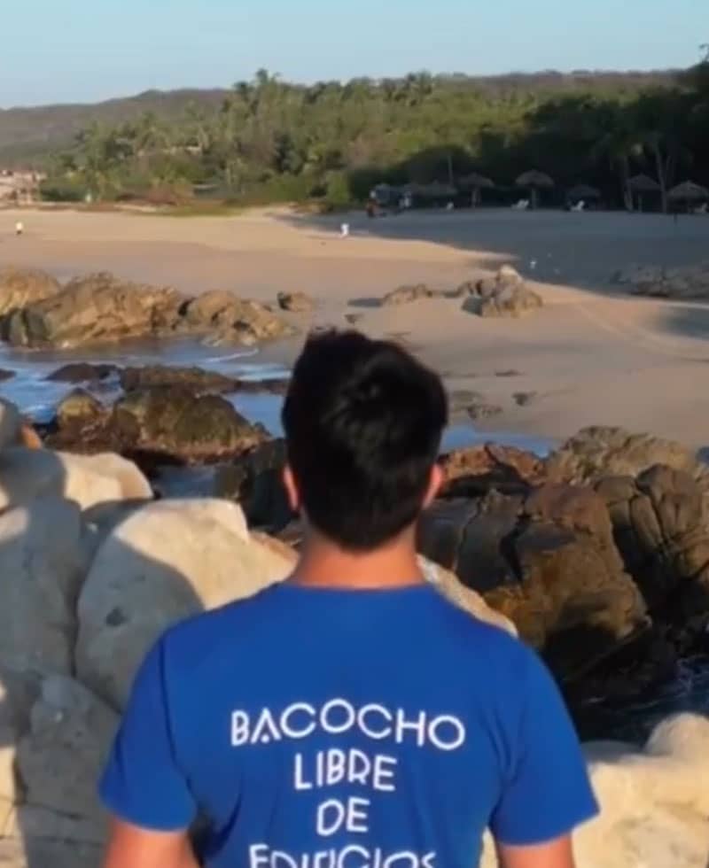 Bacocho Beach at the site of the Oxean development